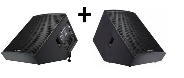 Caixa Par Retorno Attack Ativa/Passiva Vrm1550a + Vrm1530 Monitor + Cabo Novo+Garantia+Nf