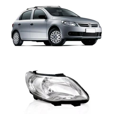 Farol Cromado Foco Simples Gol Saveiro Voyage G5 Direito