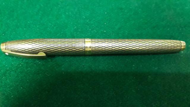 Caneta sheaffer com pena de ouro 14 quilates