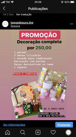 Decoração de festas em promoção