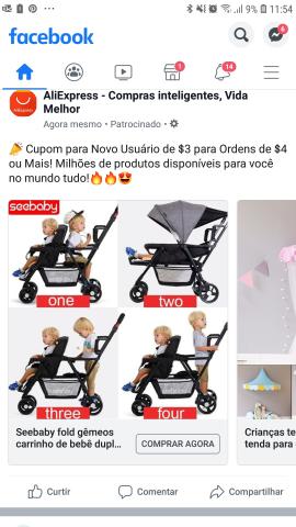 Procura-se carrinho de bebê pra duas crianças com idades diferentes - Foto 2