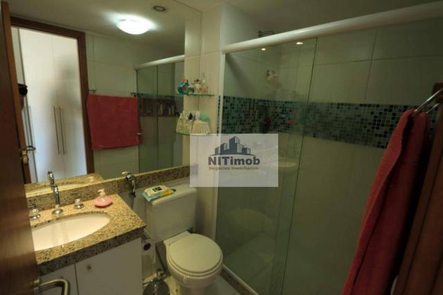 Excelente apartamento 3 quartos, frente, andar alto, parcialmente mobiliado, lazer complet - Foto 16