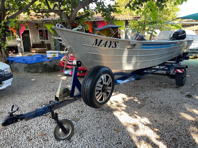 Barco de Alumínio (Levefort) Motor Mercury 20hp 4T