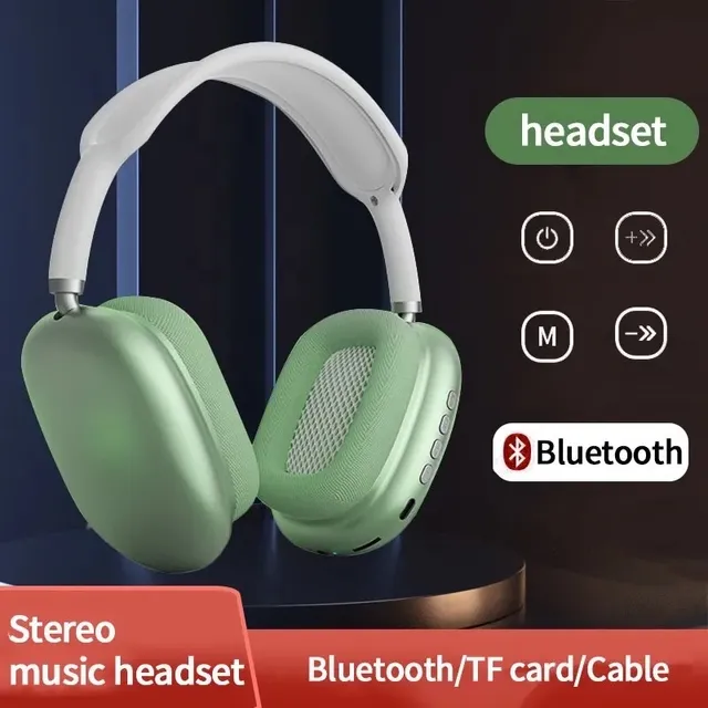 Fone De Ouvido Sem Fio Bluetooth Air P9 Android Ios Musica Headphone  Potente Jogos Cancelamento de Ruído