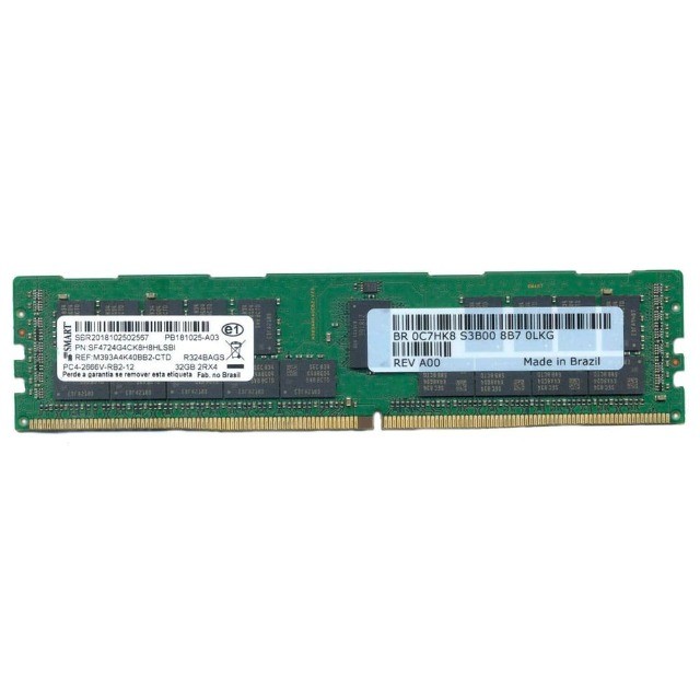 Memória 32gb 2rx4 Pc4 2666v Funcionando 