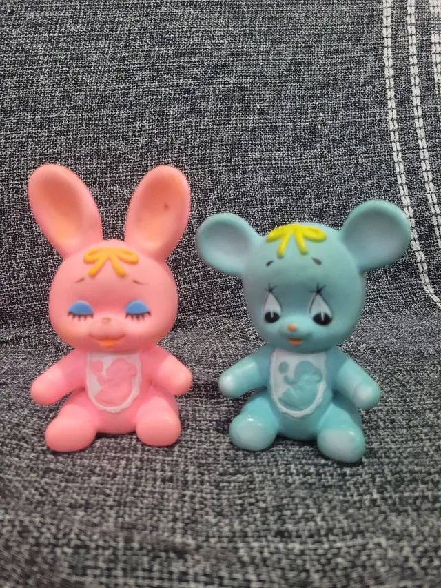 Bichinhos de borracha anos 70