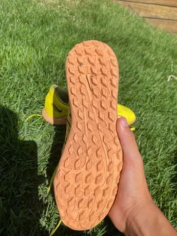  chuteira de society Nike mercurial amarela oficial - Foto 4