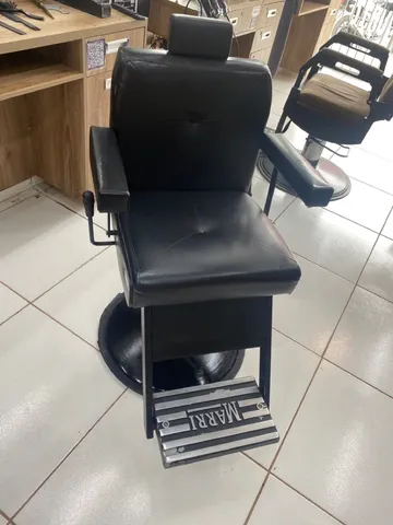 Cadeira De Barbeiro Linea Marri Braço Cromado
