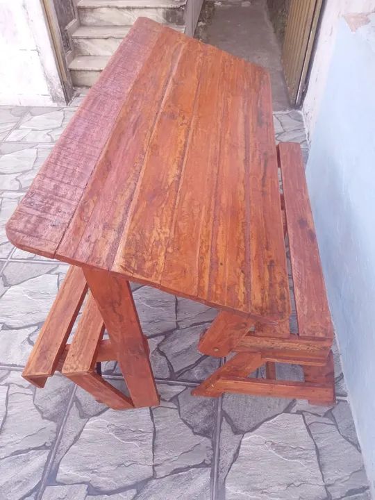 Mesa que vira banco dobravel Mesas Pirajá Salvador 1362471807 OLX