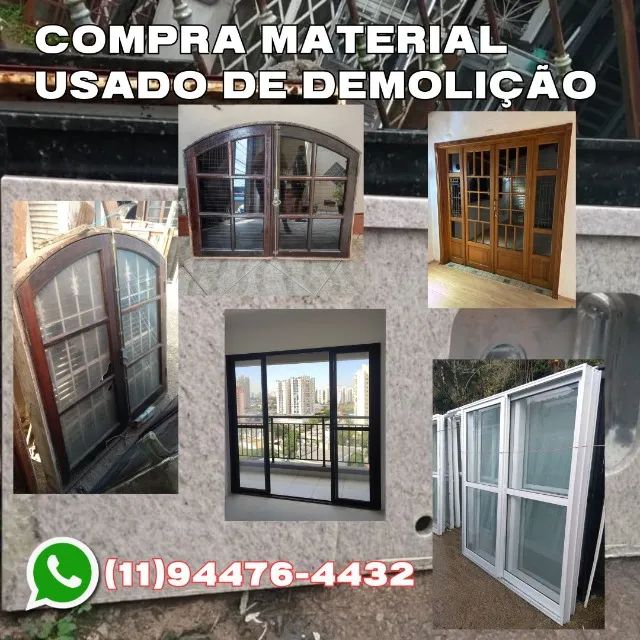 Compra de portas e janelas  usadas na Mooca