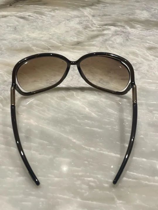 Óculos Tom Ford - Preto / Marrom- Feminino - Foto 5