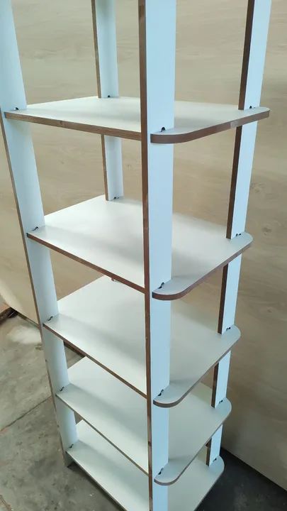 Rack expositor multiuso desmontável MDF prateleiras - Foto 3