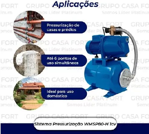 Bomba Claw Presurizadora WMSP80h 1,0 CV 110v-220V
