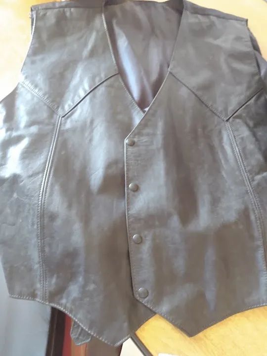 Jaqueta de couro ligitimo para motociclista  - Foto 5