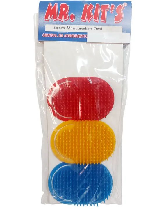 100 Kits Escova de bolso Oval com 3 unidades cada  - Foto 2