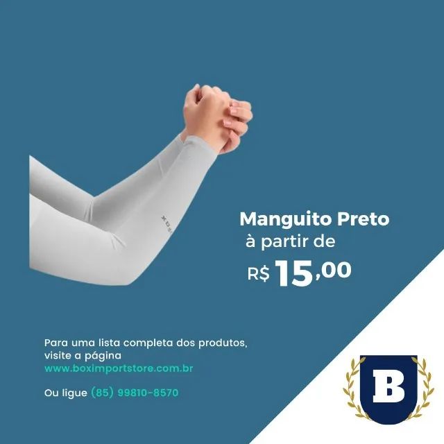 Mangas de Proteção UV Unissex Preta Sem Dedo: a escolha perfeita para proteger seus braços