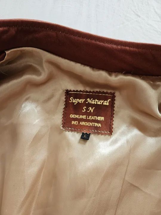 Casaco de couro (verdadeiro!) Argentino - Foto 4