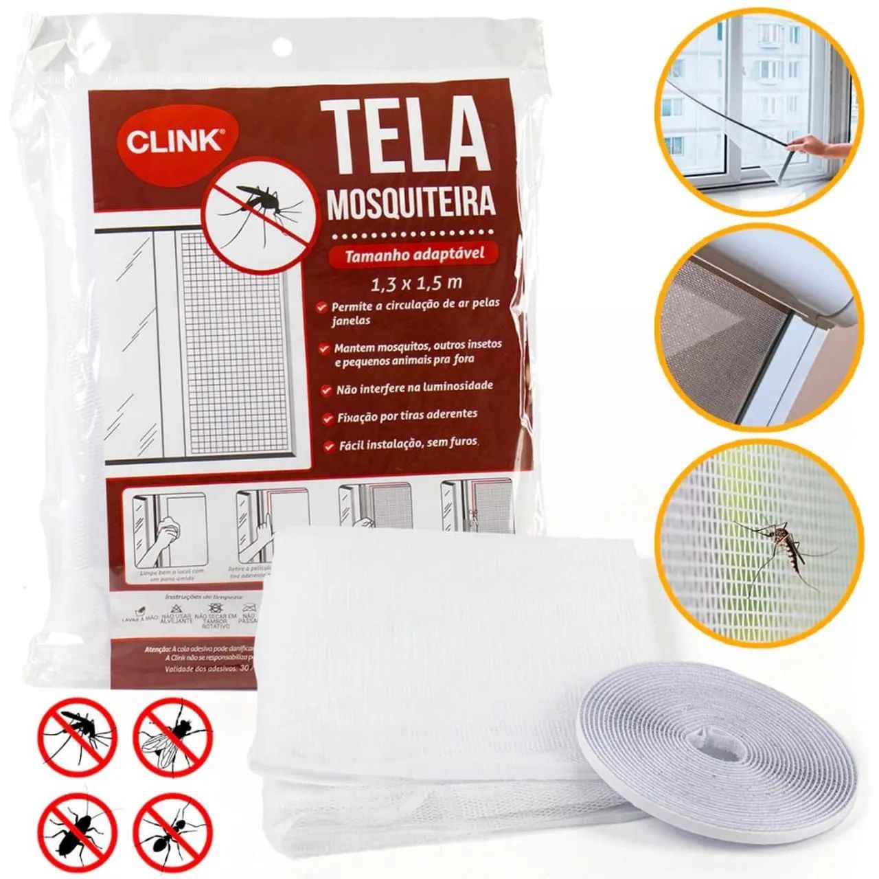 Tela mosquiteira protetora 