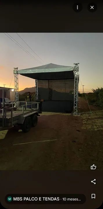 Aluguel palco pequeno coberto 3x3  - Foto 4