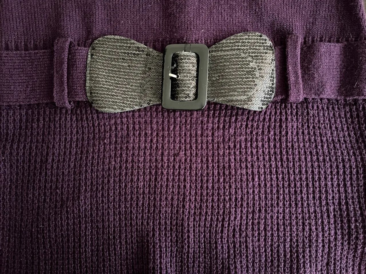 Blusa roxo com cinto - Foto 3