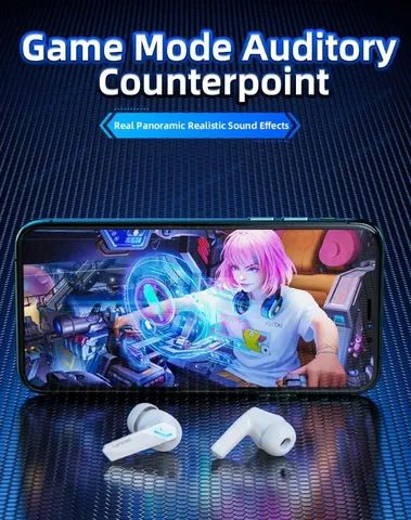 Fone De Ouvido Gamer Sem Fio Lenovo Gm2 Pro - Foto 2