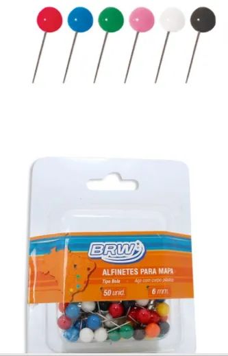 Afinete cabeça de bola cx
