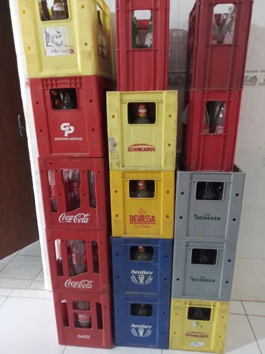 Caixas de bebidas para comércio