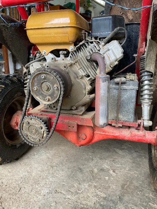 Motor Subaru EH41 13.5HP Estacionário com partida eletrica Mini Buggy Sapo Kart - Foto 2