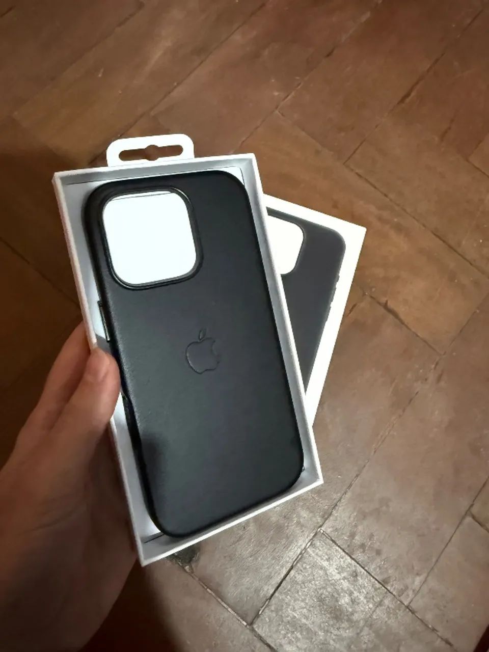 Case de couro iPhone original MagSafe 