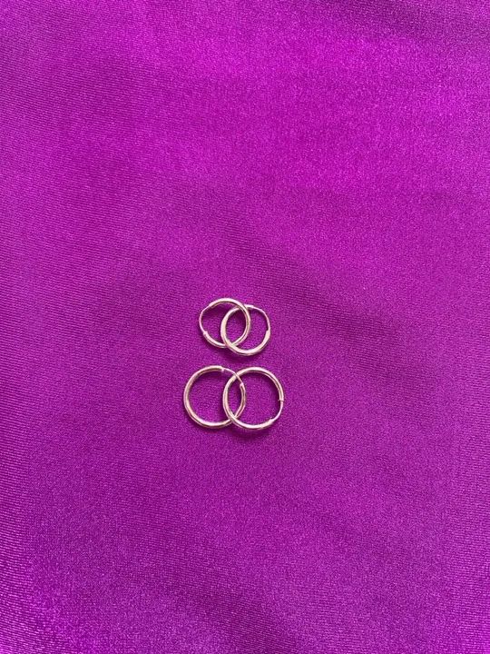 Conjunto de brincos de prata 