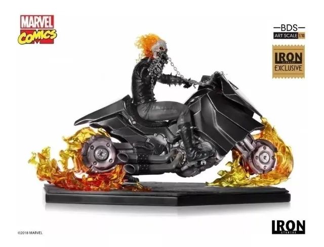 Motoqueiro Fantasma Iron Studios 1.10 - Foto 2