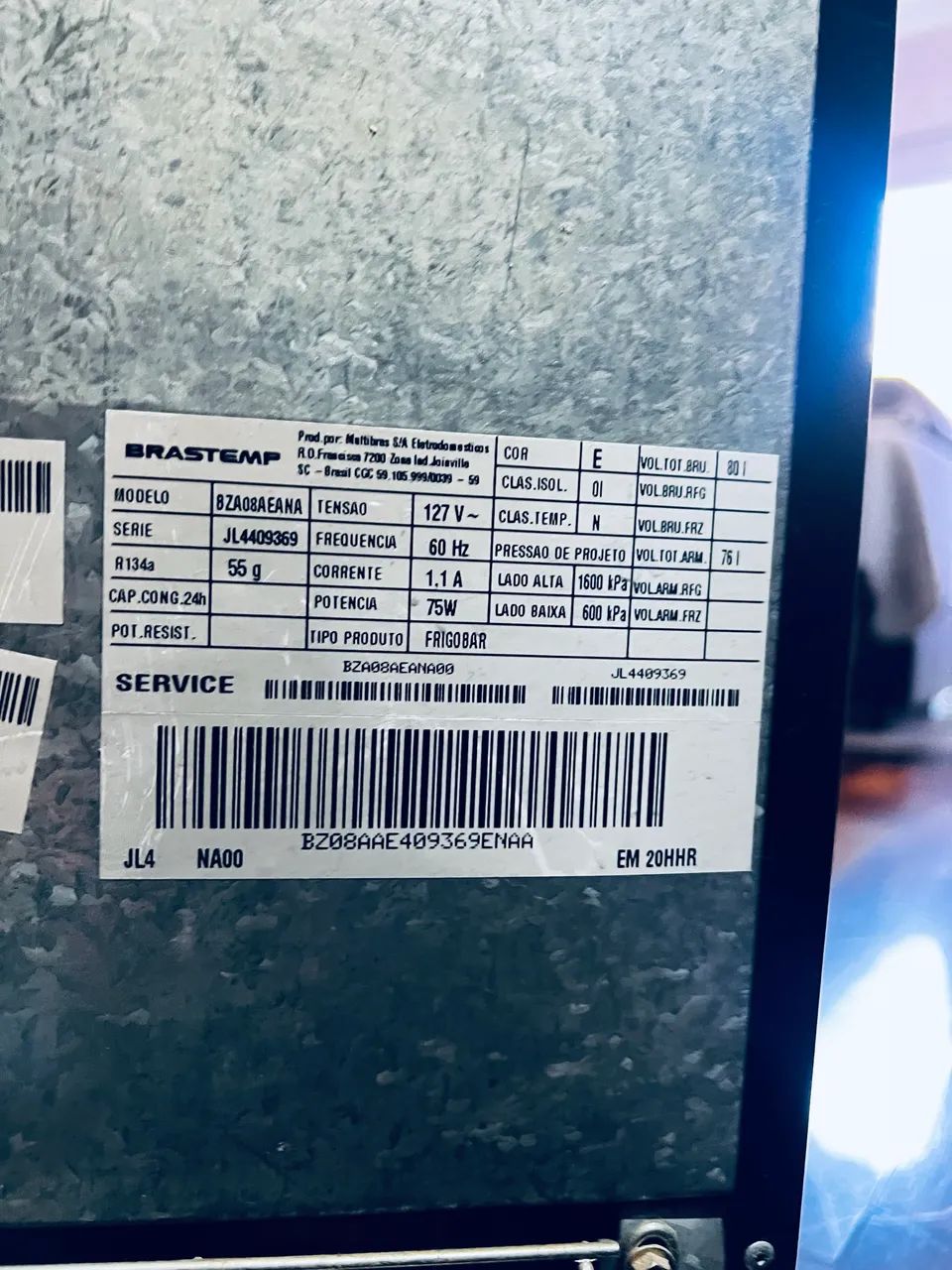 Frigobar PT vidro 80L - Foto 2