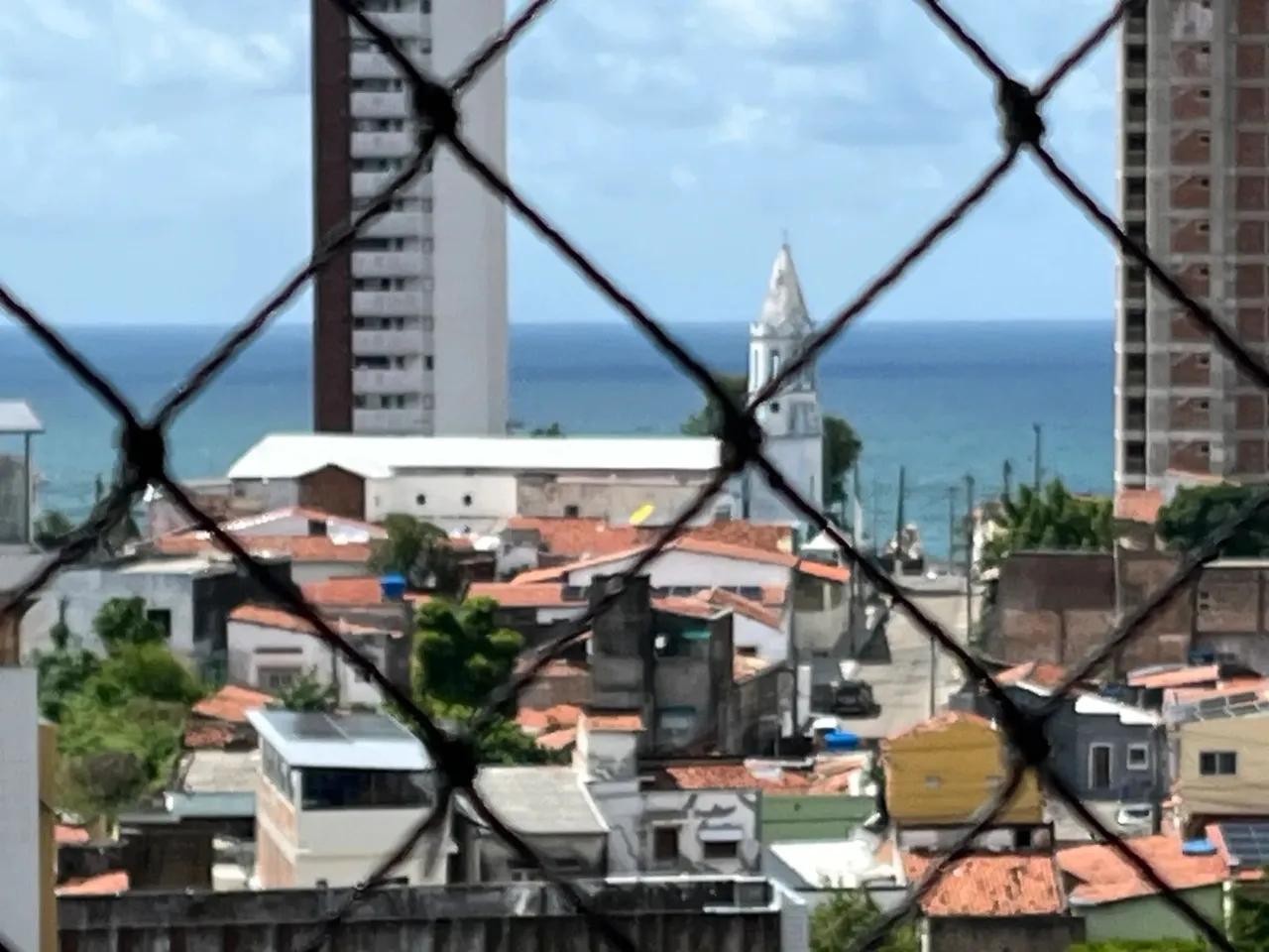 apartamento mobiliado com vista para o mar
