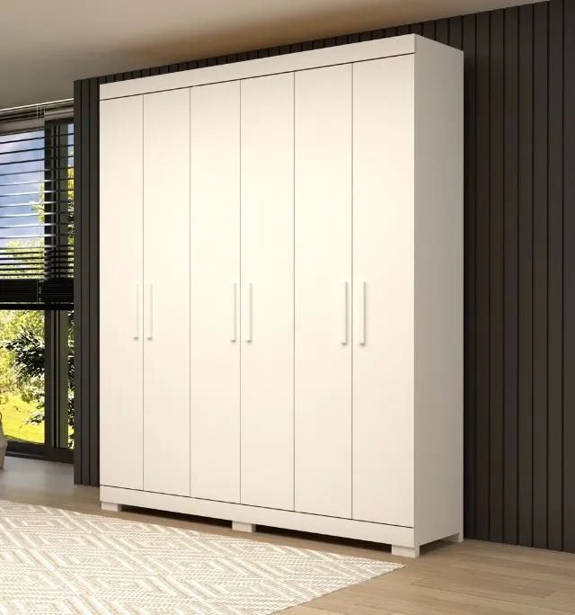 Guarda Roupa em MDF 6 Portas Lana, (Novo) - Foto 3