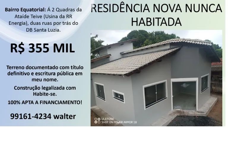 CASA NOVA DOCUMENTADA EQUATORIAL (ATRÁS DO DB) - Foto 2