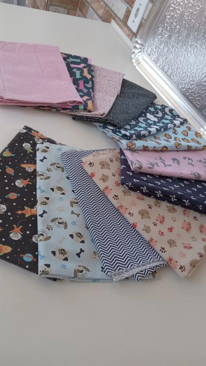 Tecidos tricoline algodão estampados para costura