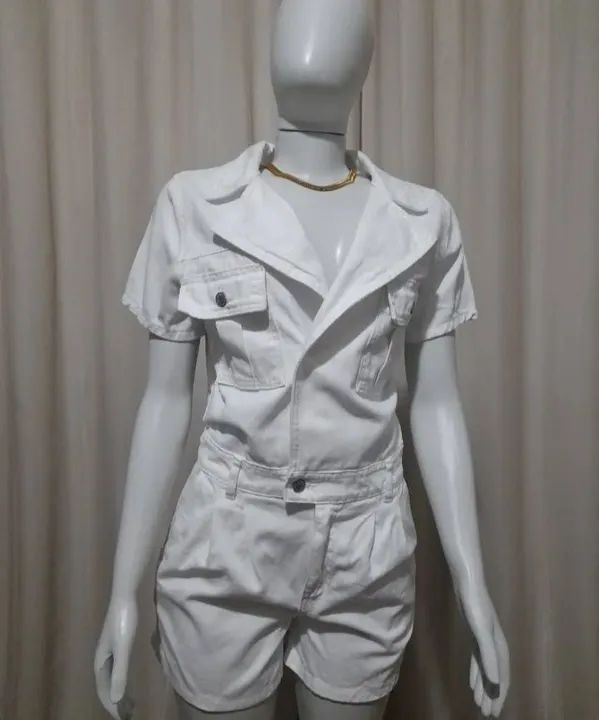 Macacão Branco Feminino - Foto 2