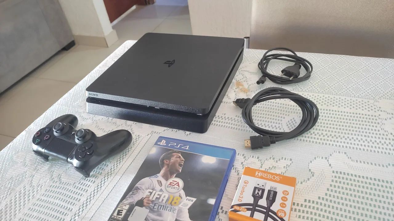 Playstation 4 Slim 500 Gb Parcelo Garantia 1 controle Pego ps3 Xbox One S X Ps4 FAT - Foto 3