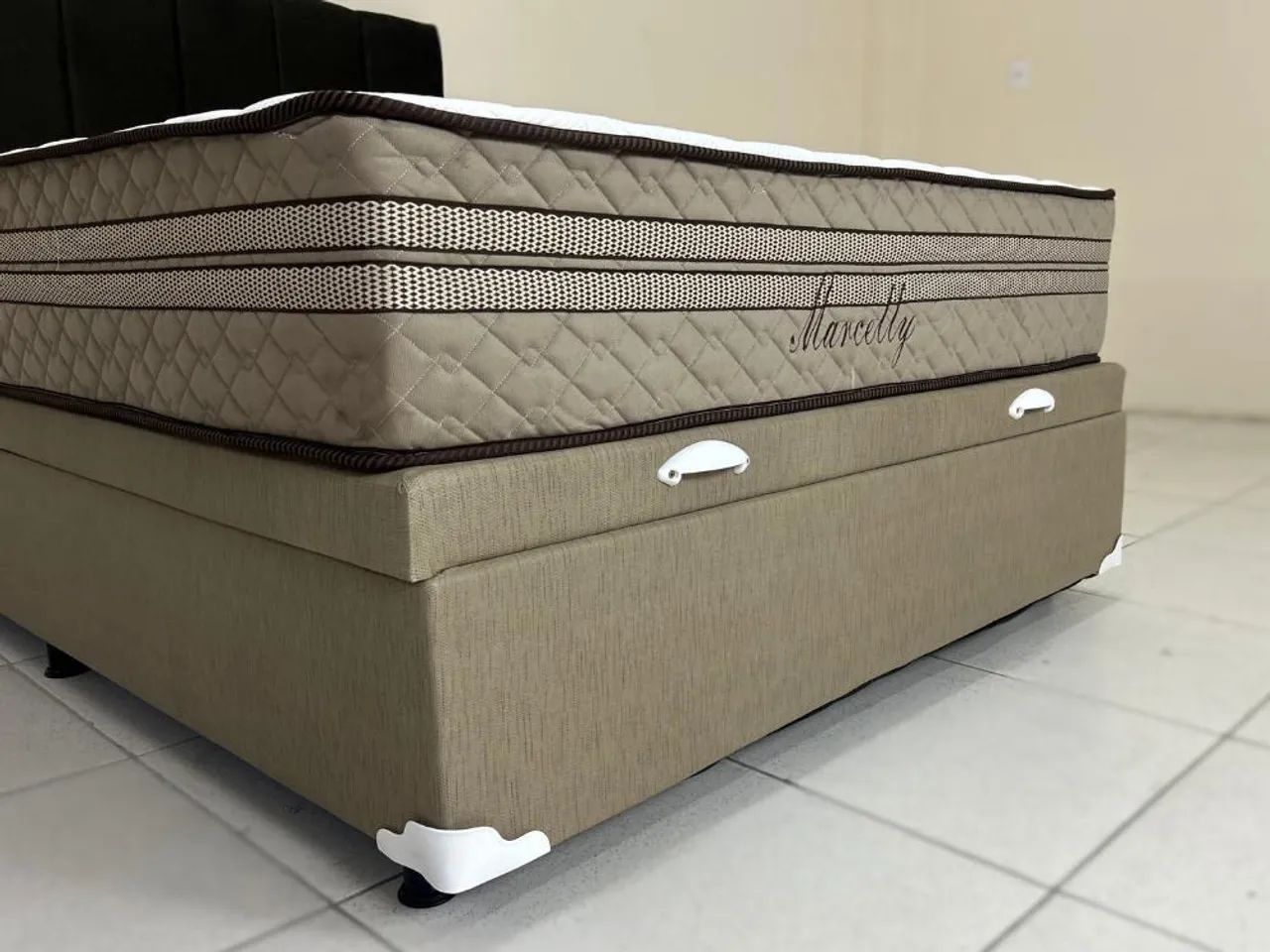 Colchão Marcelly Molas Ensacadas + Base Box Baú Classic casal - Foto 3