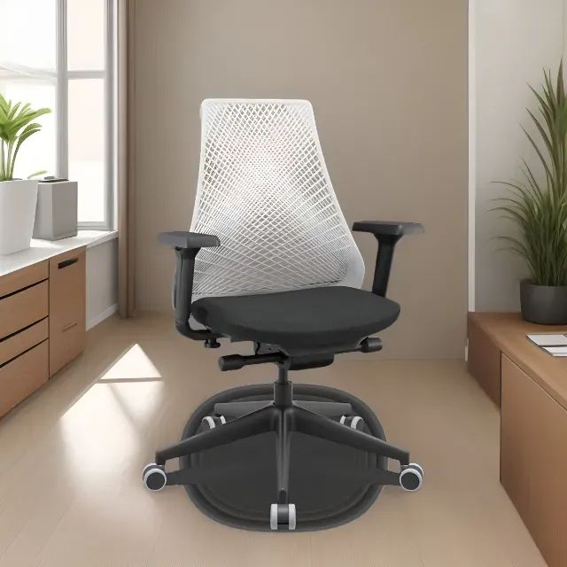 Cadeira Ergonomica Branco e Preto