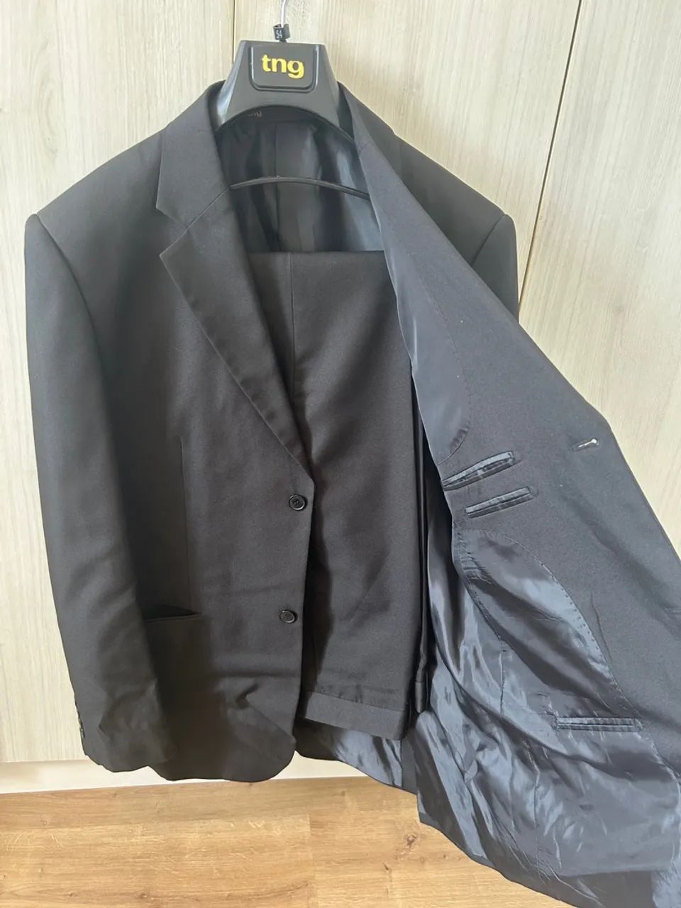 Terno Masculino Preto - TNG - Calça 42 - Foto 5