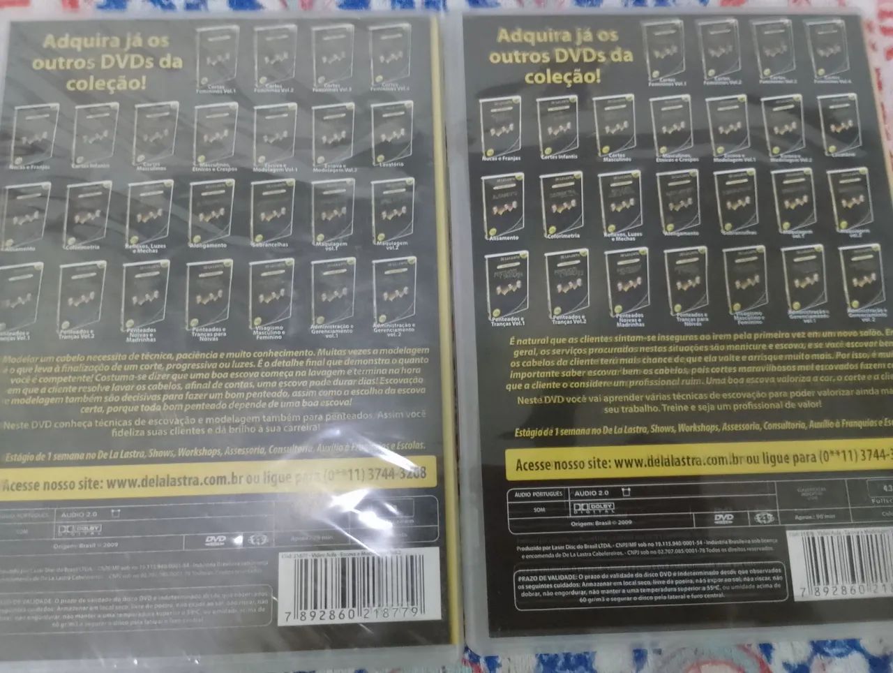 DVD De La Lastra - Escova e Modelagem - Vol. 1 e 2 - Foto 2