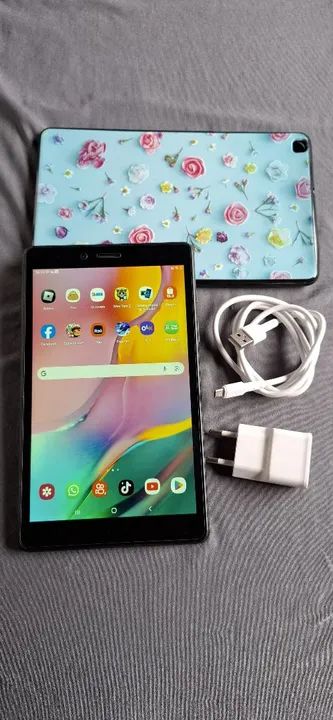 Tablet Samsung Tab A 8.0 Pega chip de operadora Faz ligação sem trincos aceiro cartoes - Foto 2