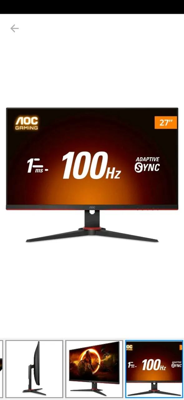 Monitor Gamer AOC 100Hz - Foto 2