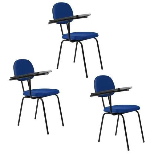 Cadeiras de Escritório com Mesa - 14 Peças