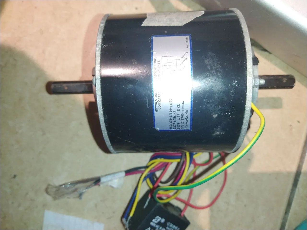 Motor cortina de ar , refrigerador monofásico 110 /220 com capacitor - Foto 3