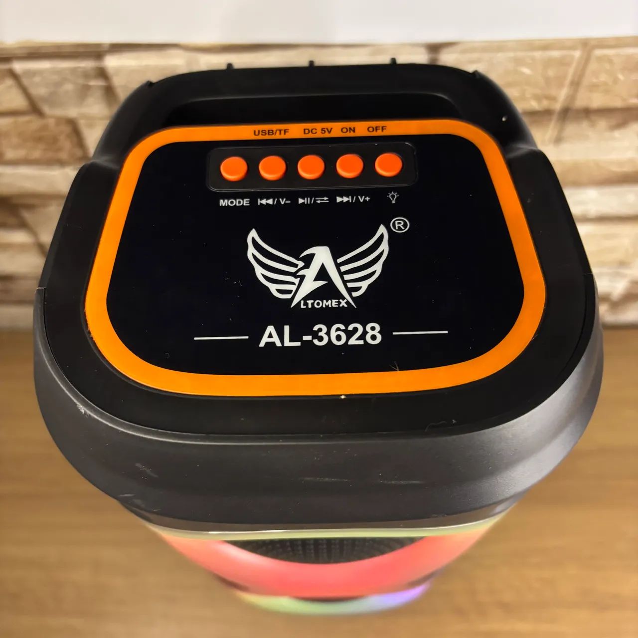 CAIXA DE SOM 50W 35CM LED RGB - Foto 4