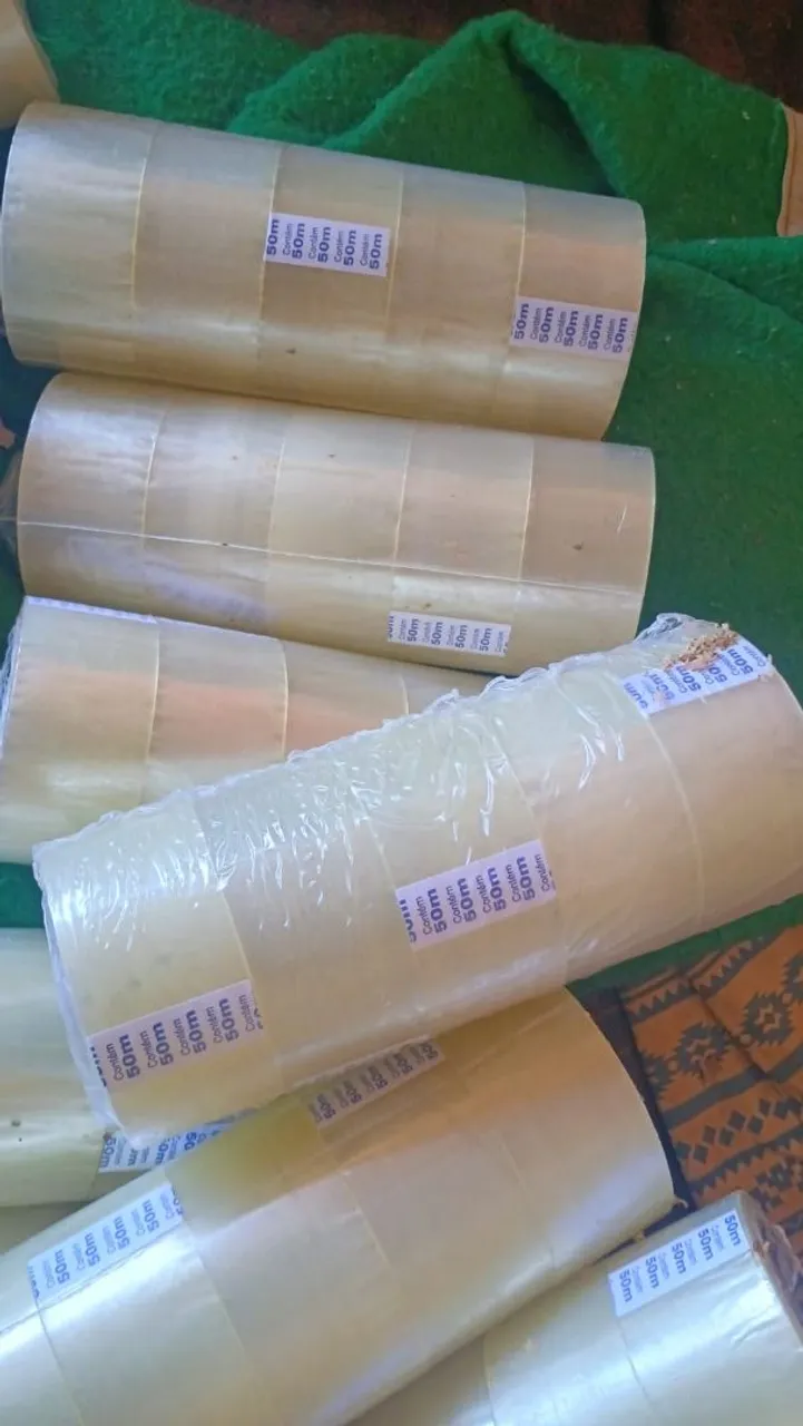 Fitas adesivas transparentes 50m