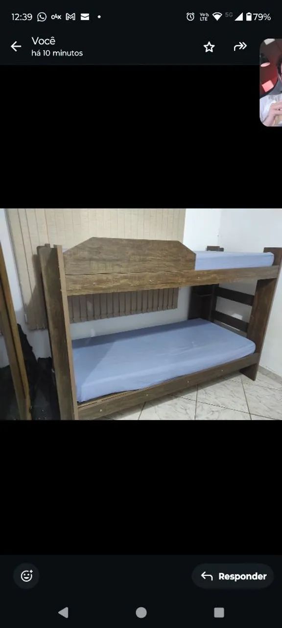 Beliche para Quarto de Solteiro Indy Cacau64520809561859121