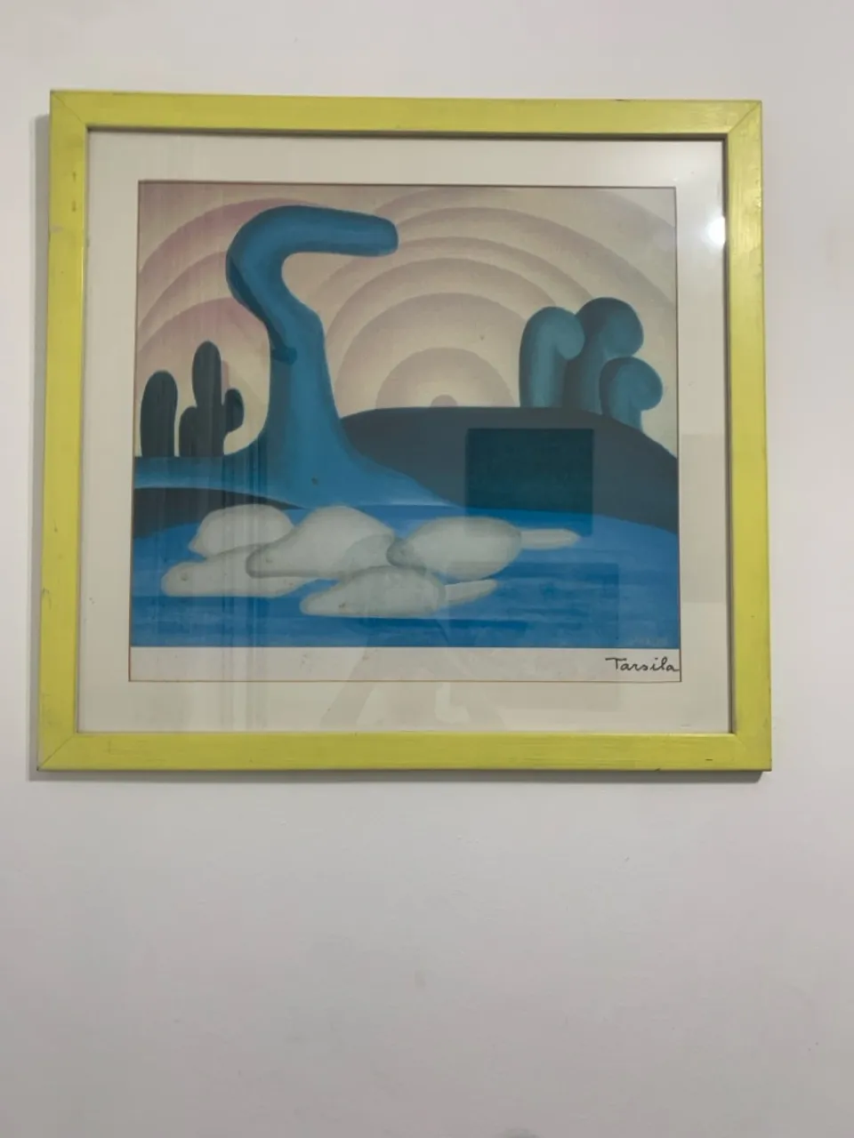 Quadro gravura da Tarsila do Amaral